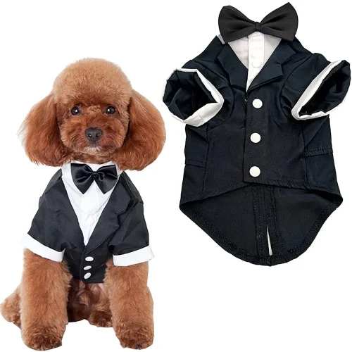 Dog Tuxedo Costume Wedding Party
