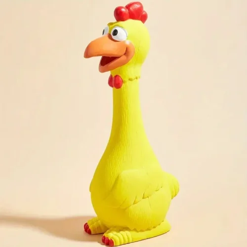 Latex Screaming Chicken Duck Dog Chew Toy