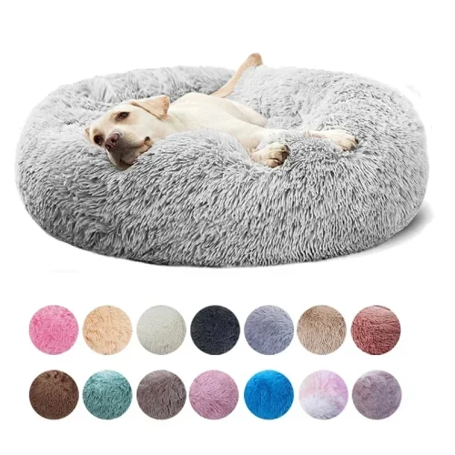 Super Soft Pet Bed Plush Full Size Washable