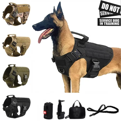 Tactical Military Vest Pet German Shepherd Golden Retriever
