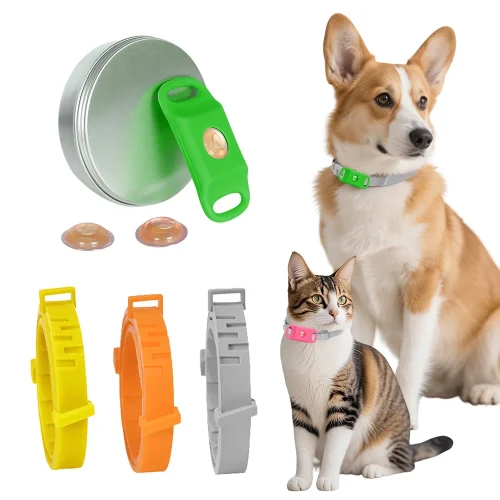 Pet Flea Collar Natural Anti-Flea & Tick Pendant Oils for Dogs & Cats